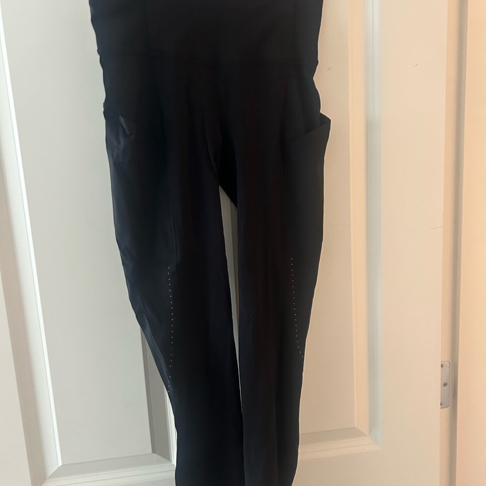 Lululemon fast and free tights high waisted with name on wasteband